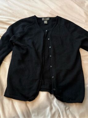 Banana Republic Black Wool Cardigan